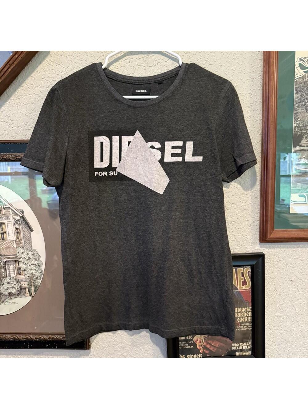 Vintage 00s RARE Diesel Men’s Designer Shirt Shirt Size Medium